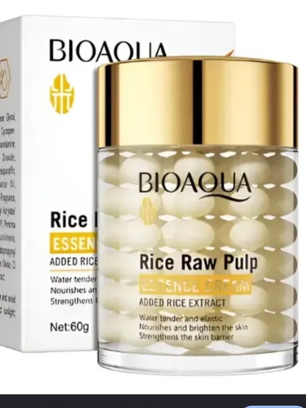 NWT Bioaqua Rice Raw Pulp Essence Cream